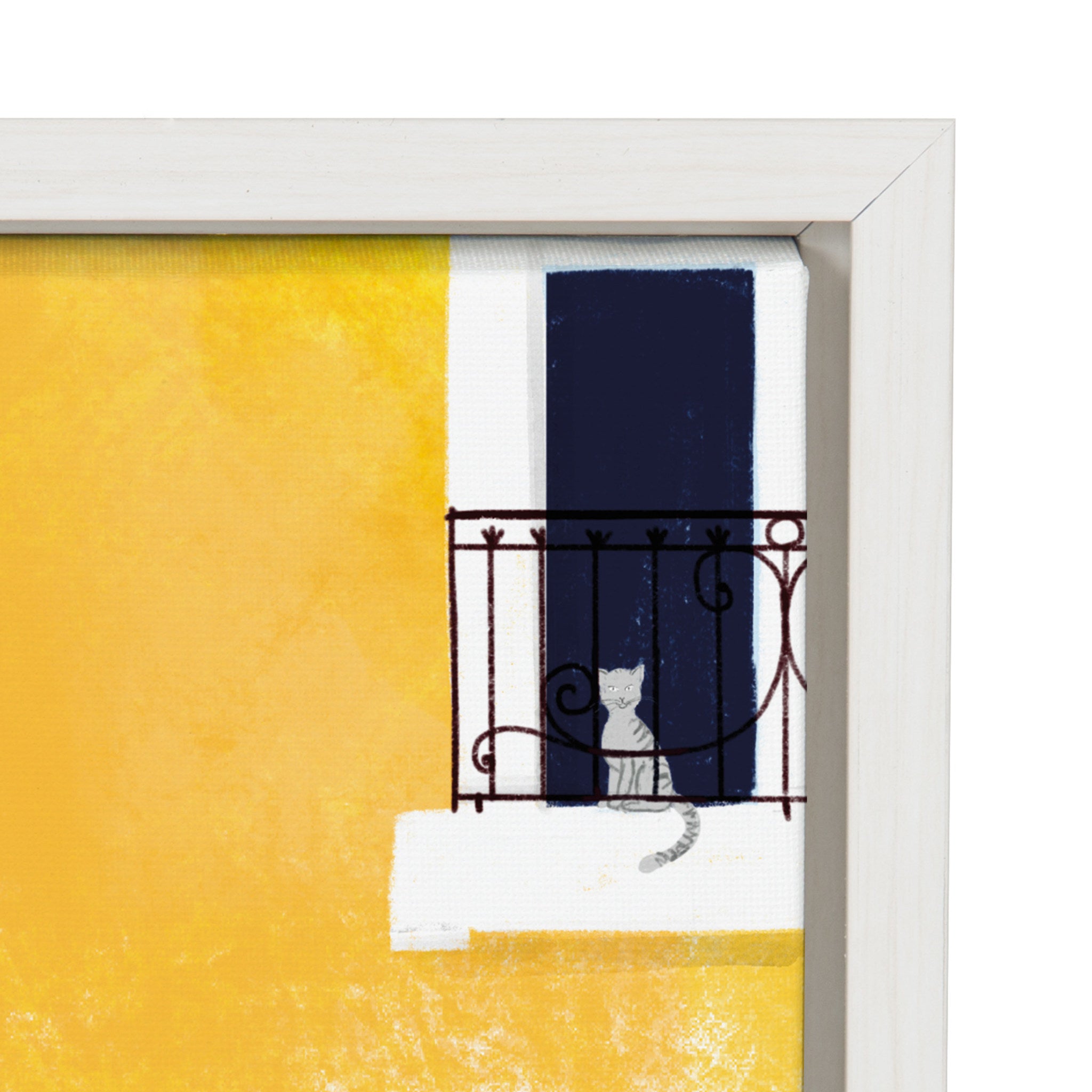 Sylvie Lisbon Framed Canvas by kateandlaurel - product image 3 for Resin Society