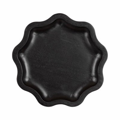 Alezar Scallop Wood Drink Table
