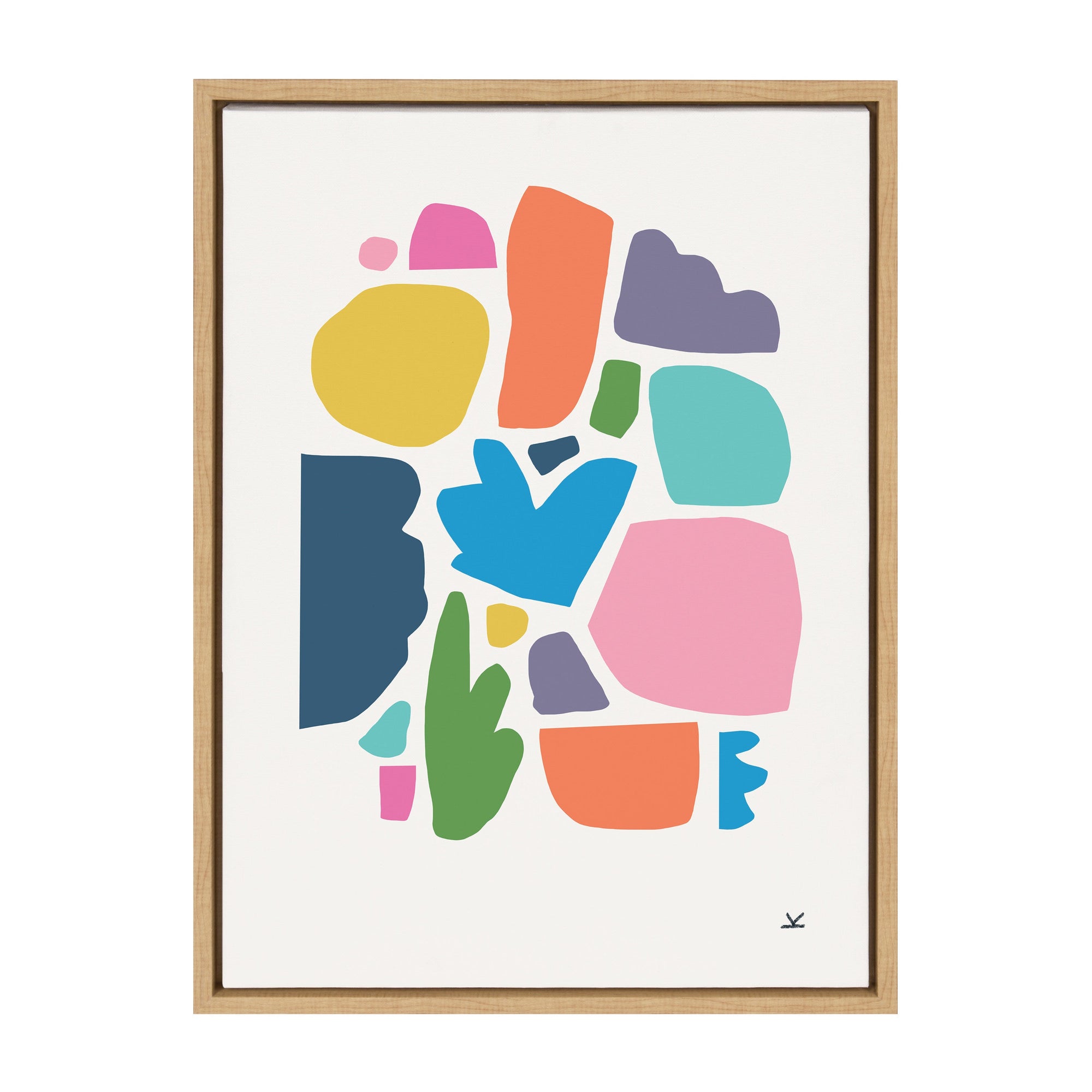 Sylvie Summer Love Songs Framed Canvas by kateandlaurel - product image 11 for Resin Society