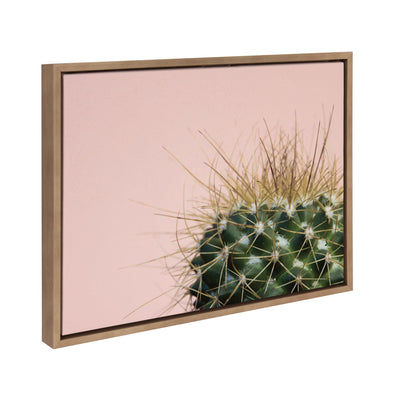 Sylvie Cactus 1 Framed Canvas by kateandlaurel - product image 2 for Resin Society