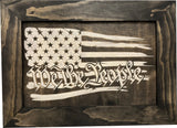 American Flag Gun Cabinet We The People Decorative and Secure Hidden by Bellewood Designs - product image 3 for Resin Society