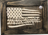 American Flag Gun Cabinet We The People Decorative and Secure Hidden by Bellewood Designs - product image 4 for Resin Society