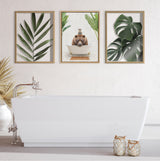 Sylvie Big Bear Bali Bath Framed Canvas by kateandlaurel - product image 11 for Resin Society