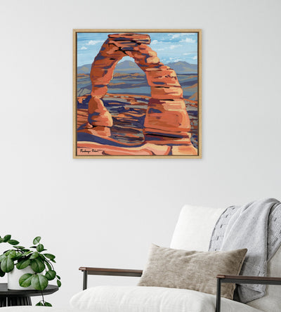 Sylvie Arches Framed Canvas by Mackenzie Nelson