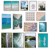 Sylvie Sea Foam Framed Canvas by kateandlaurel - product image 4 for Resin Society