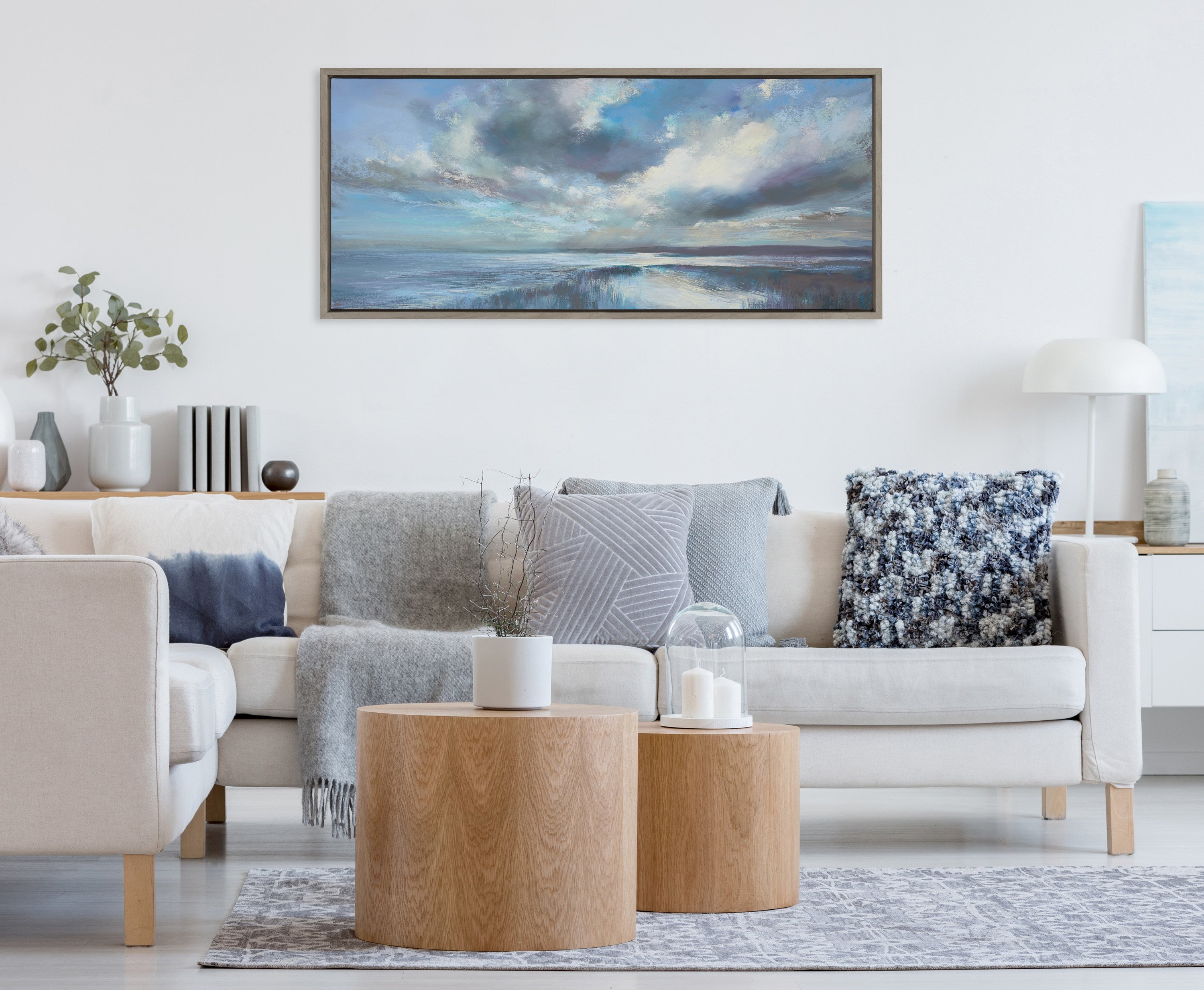 Sylvie The Tide Waits for No Man Framed Canvas by Nel Whatmore