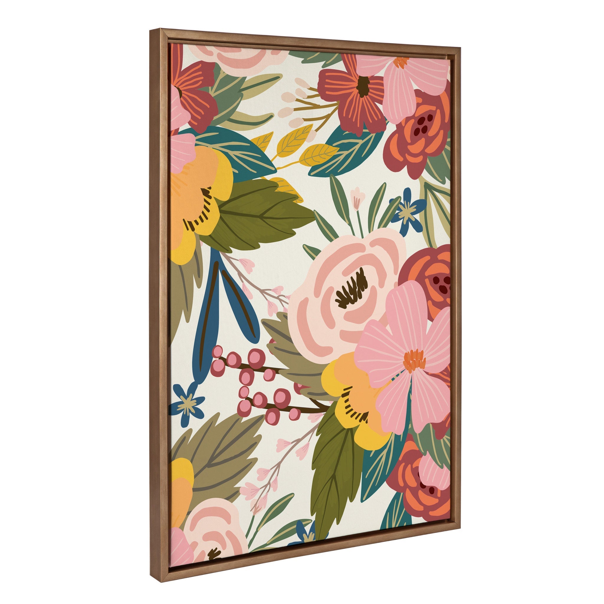 Sylvie Softly Framed Canvas by Mia Charro