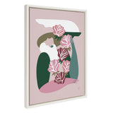 Sylvie Abstract Figure 4 Framed Canvas by kateandlaurel - main product image for Resin Society