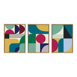 Sylvie MCM Pattern 07 08 and 09 Framed Canvas by kateandlaurel - product image 2 for Resin Society