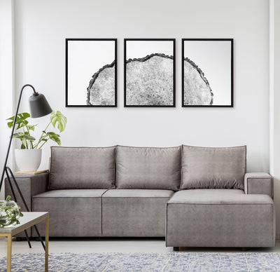 Sylvie Tree Rings Set Framed Canvas by kateandlaurel - product image 16 for Resin Society