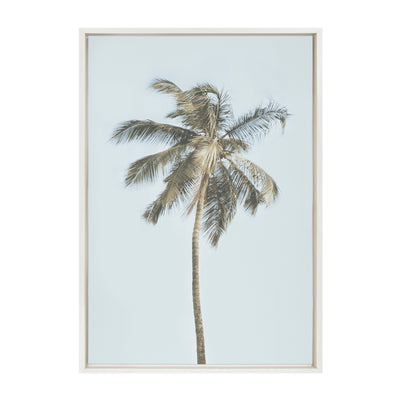 Sylvie One Coconut Palm Tree Framed Canvas by The Creative Bunch Studio by kateandlaurel - main product image for Resin Society
