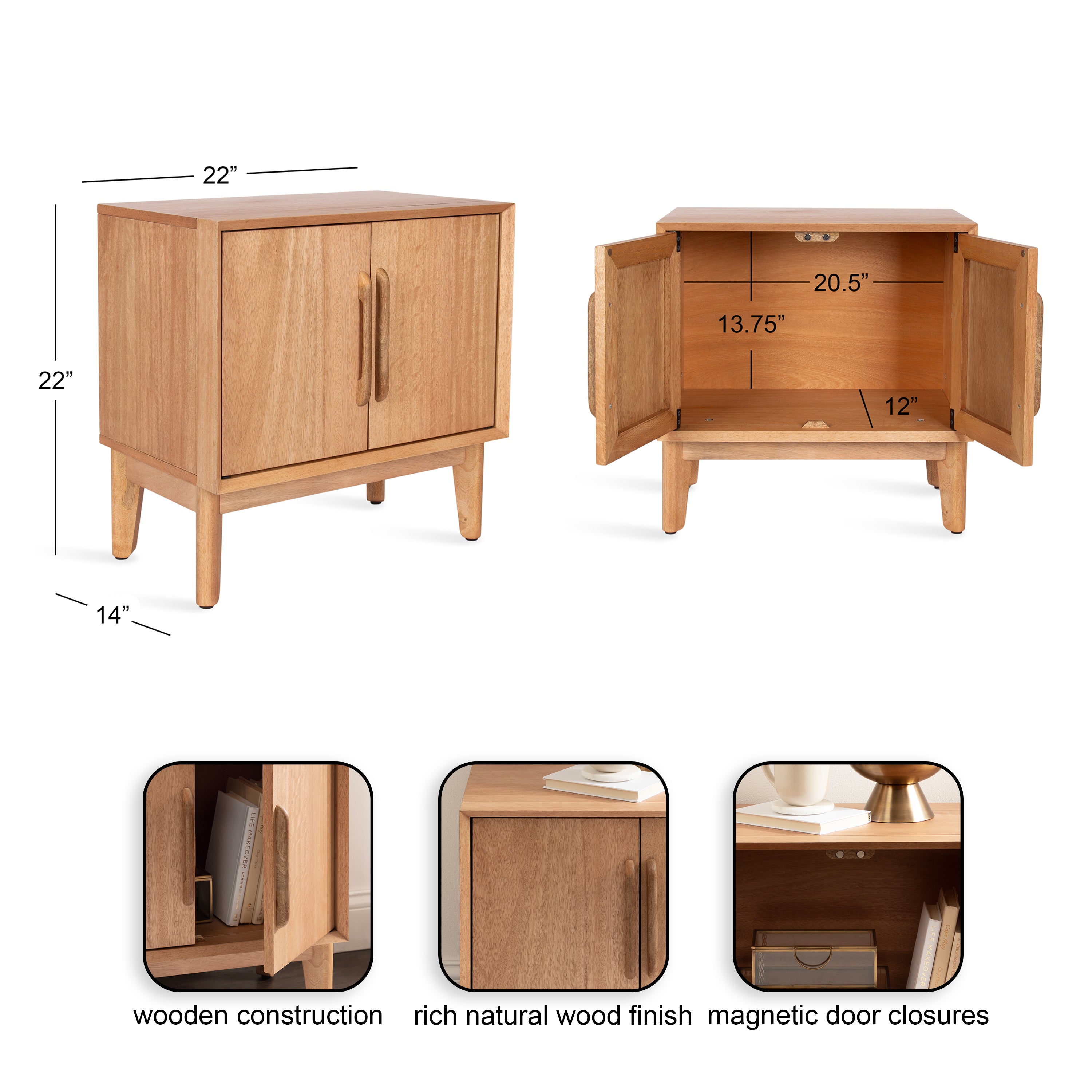 McCutcheon Side Table with Storage