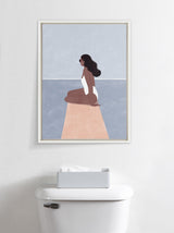 Sylvie Waiting For Framed Canvas by kateandlaurel - product image 7 for Resin Society