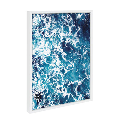 Sylvie Waves Framed Canvas by Simon Te Tai by kateandlaurel - product image 2 for Resin Society