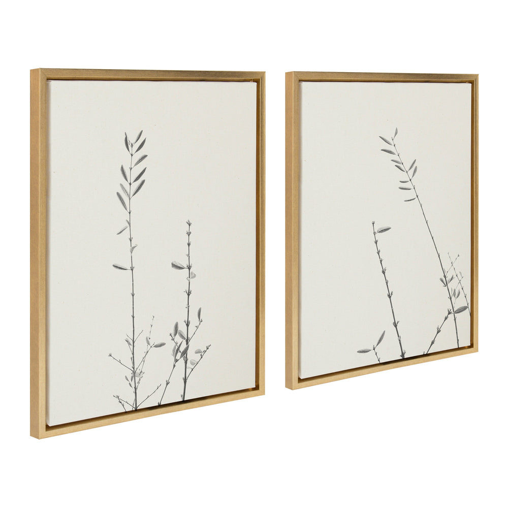 Sylvie Retro Tennessee Botanicals Framed Canvas by kateandlaurel - main product image for Resin Society