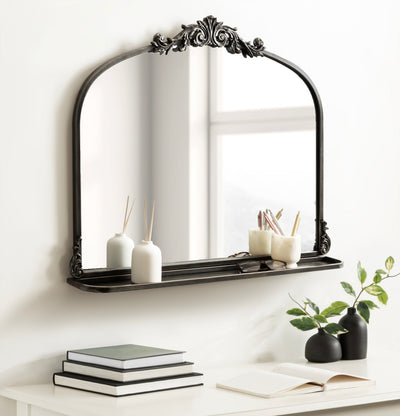 Arendahl Traditional Arch Mirror with Shelf by kateandlaurel - product image 13 for Resin Society