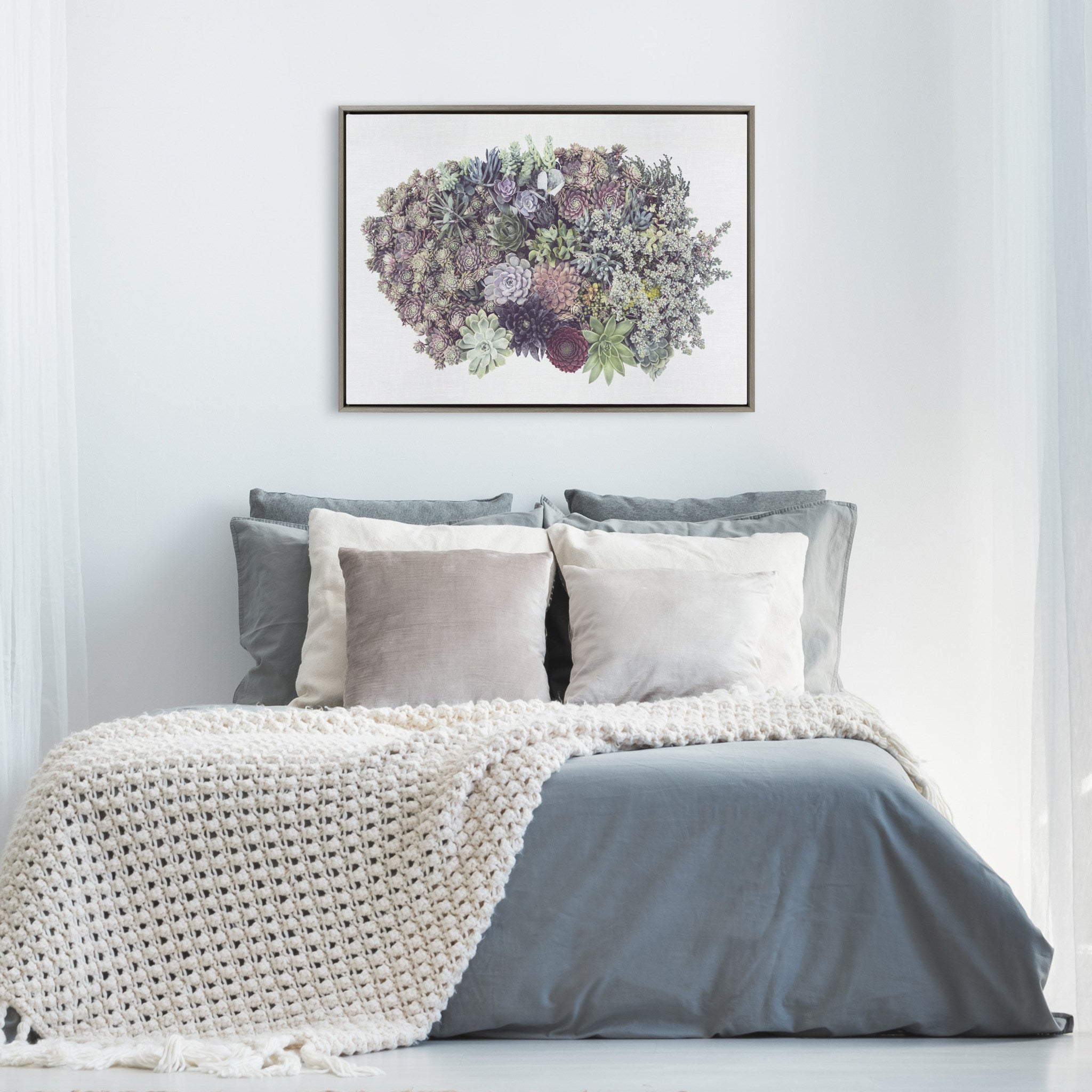 Sylvie Colony 2 Framed Canvas by kateandlaurel - product image 7 for Resin Society