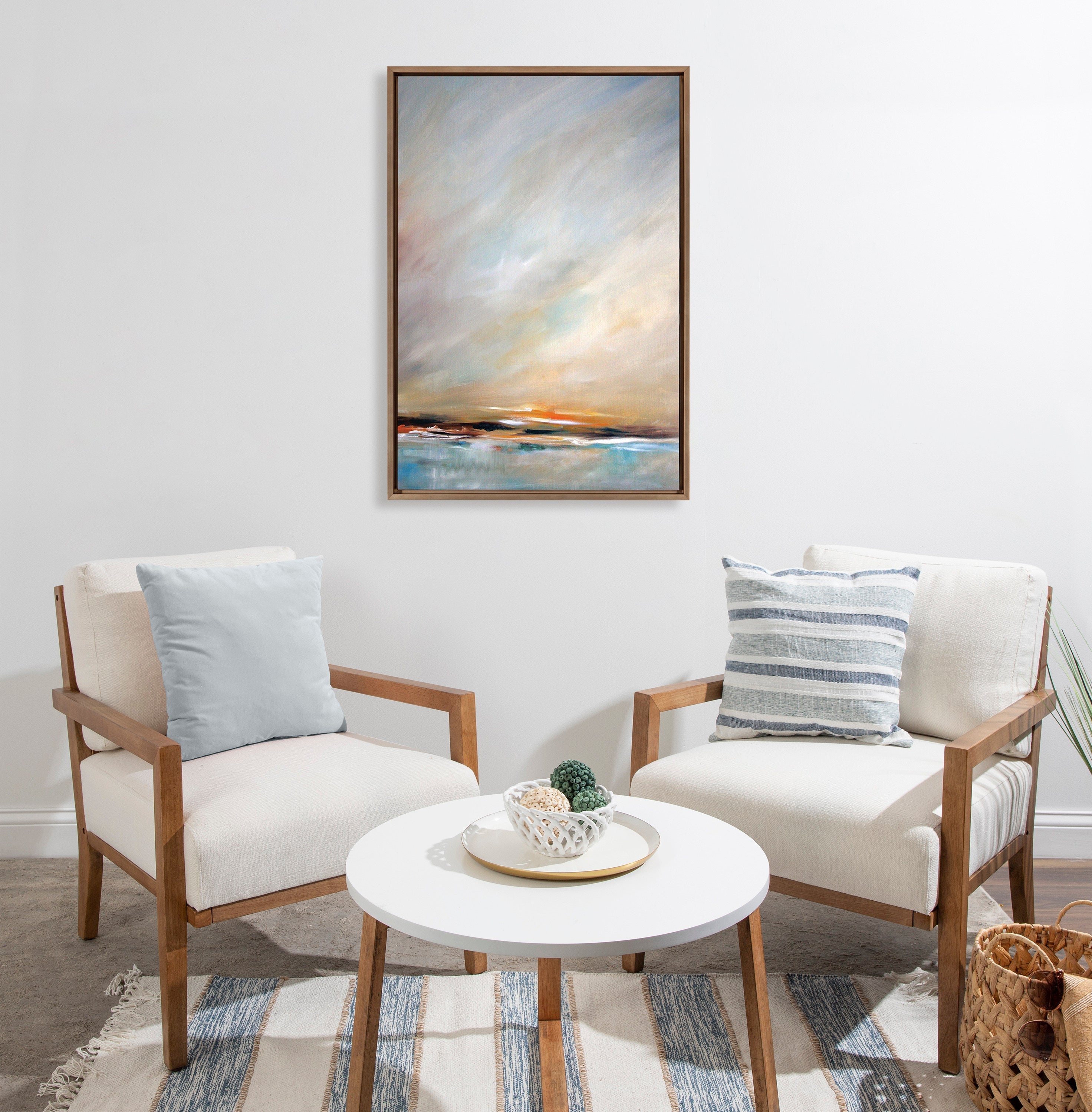 Sylvie Day's End Framed Canvas by Mary Sparrow