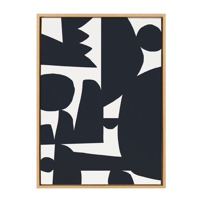 Sylvie Quiet Jungle 1 Framed Canvas by kateandlaurel - main product image for Resin Society