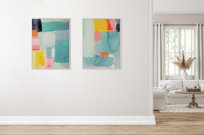 Sylvie United Colors II Framed Canvas by Amy Lighthall