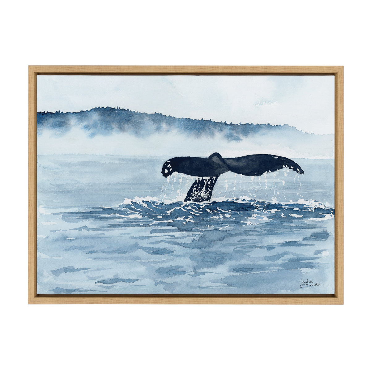 Sylvie Whale Watching Framed Canvas by kateandlaurel - product image 2 for Resin Society