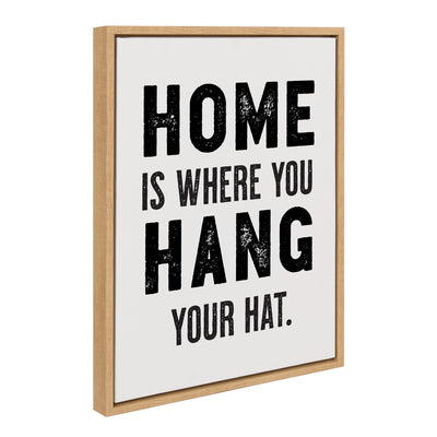 Sylvie Home Hat Framed Canvas by The Whiskey Ginger
