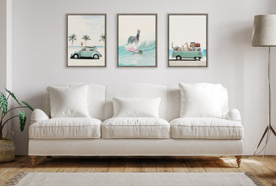Sylvie Summer Adventures Framed Canvas by July Art Prints