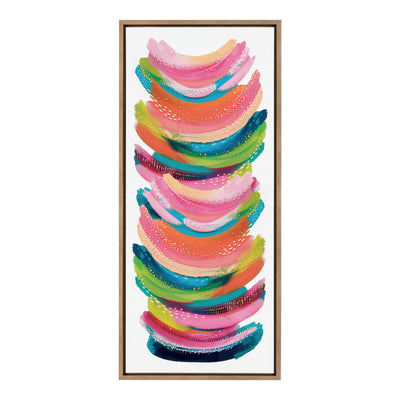 Sylvie Bright Abstract Framed Canvas by kateandlaurel - product image 20 for Resin Society