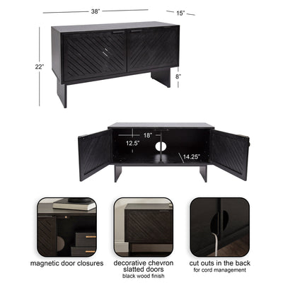 Mezzeta Wood TV Stand