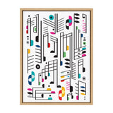Sylvie Music Notes Framed Canvas by kateandlaurel - product image 10 for Resin Society