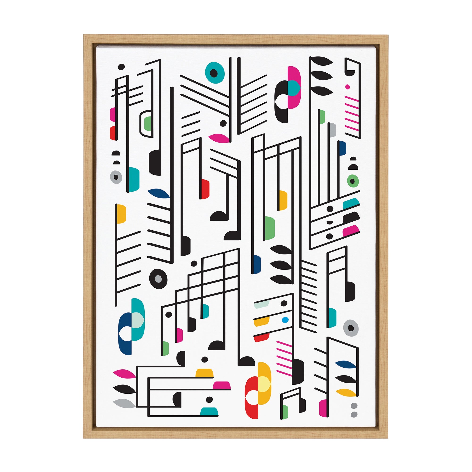 Sylvie Music Notes Framed Canvas by kateandlaurel - product image 10 for Resin Society