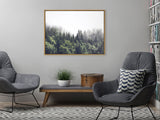 Sylvie Lush Green Forest On A Foggy Day Framed Canvas by kateandlaurel - product image 5 for Resin Society
