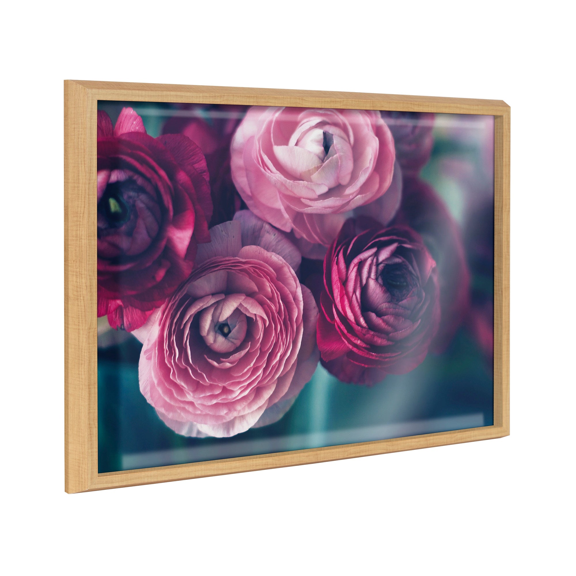 Blake Yours Truly framed printed art showing floral design with modern polystyrene frame.