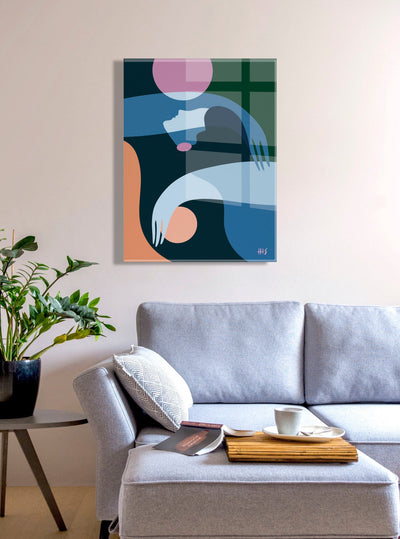 Self Love No 2 Floating Acrylic Art by kateandlaurel - product image 9 for Resin Society