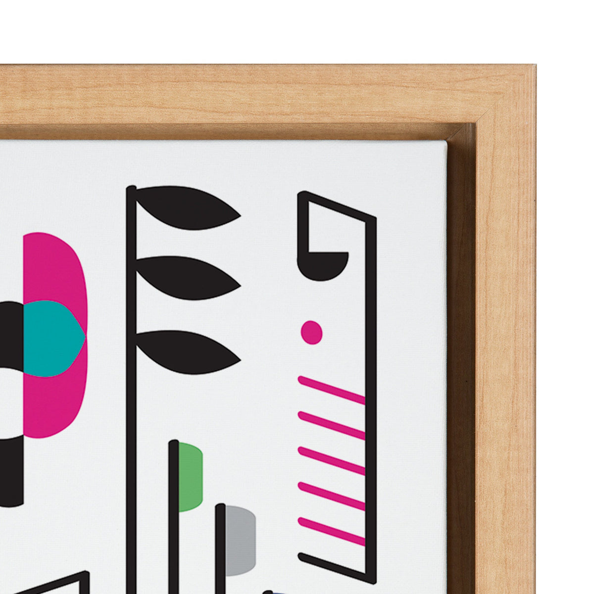 Sylvie Music Notes Framed Canvas by kateandlaurel - product image 3 for Resin Society