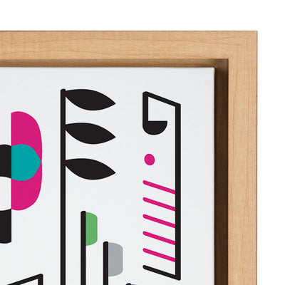 Sylvie Music Notes Framed Canvas by kateandlaurel - product image 3 for Resin Society