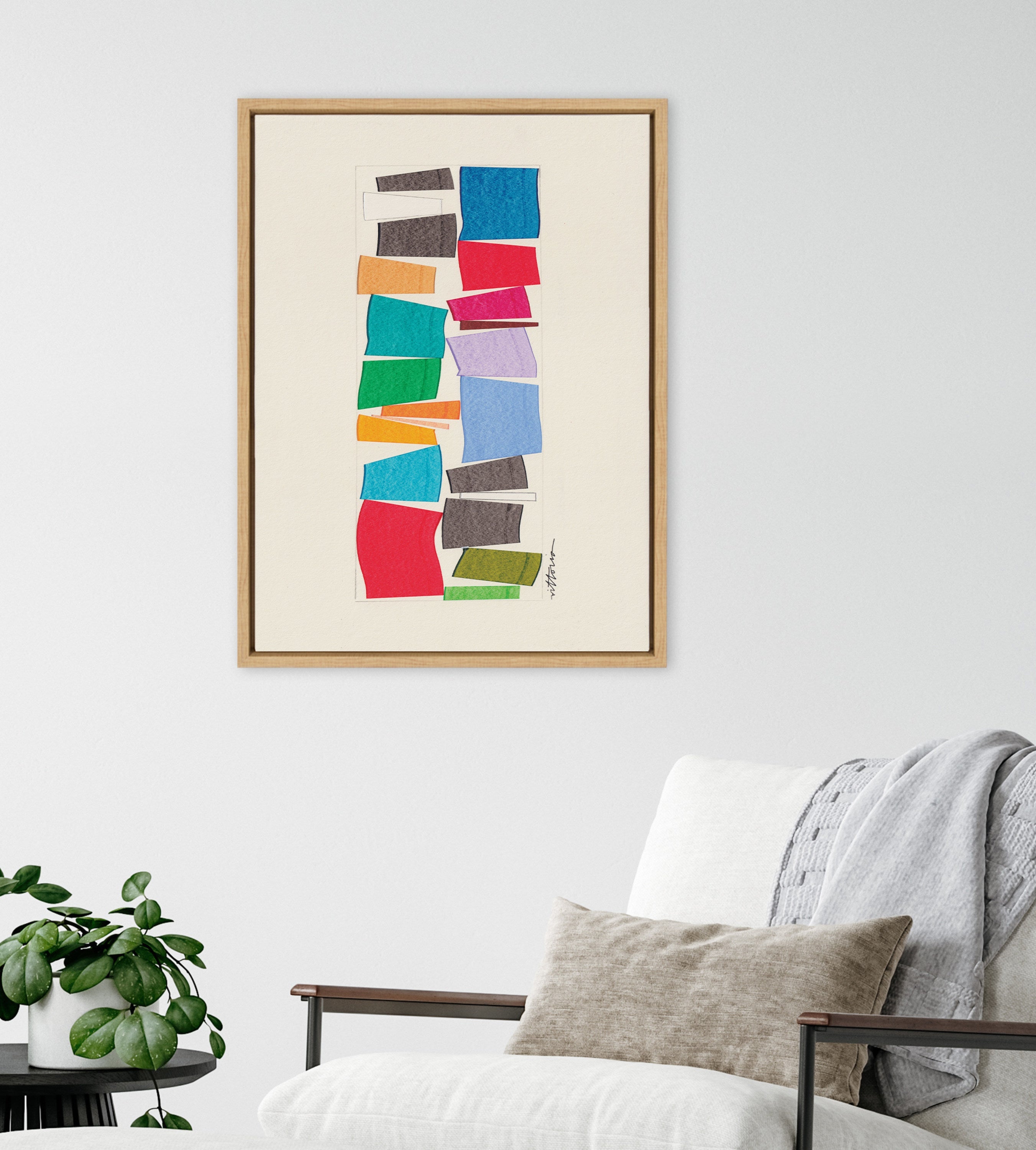 Sylvie I Am A Collector Framed Canvas by Amber Vittoria
