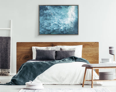 Sylvie La Jolla 7 Framed Canvas by Rachel Bolgov by kateandlaurel - product image 4 for Resin Society