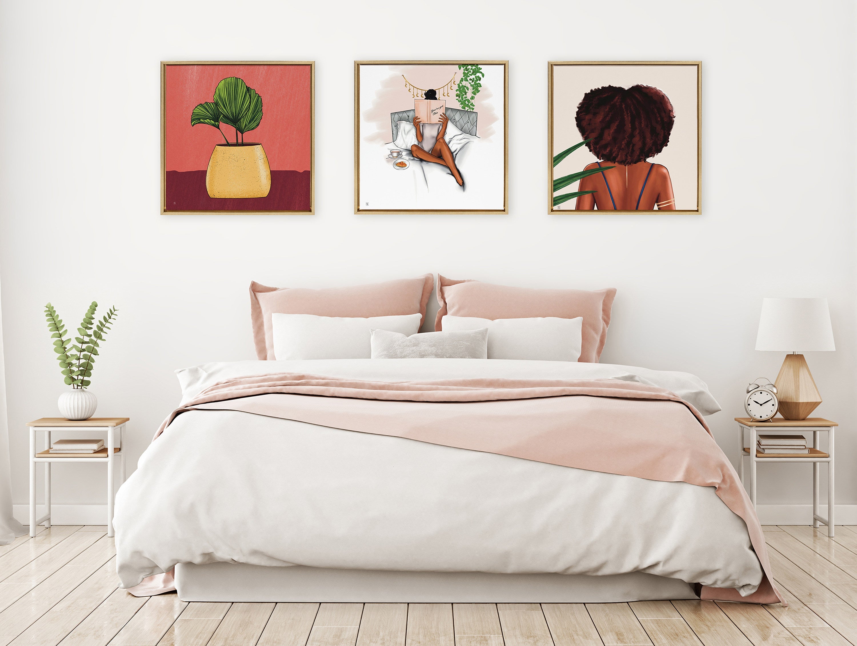 Sylvie Book Bed And Faith Framed Canvas by kateandlaurel - product image 5 for Resin Society