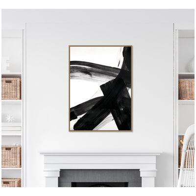 Black Mark No.
2 by Amy Lighthall Framed Canvas Wall Art Print