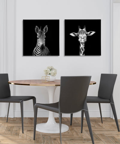 Minimalist Animal Portrait on Black Canvas by The Creative Bunch Studio by kateandlaurel - product image 7 for Resin Society