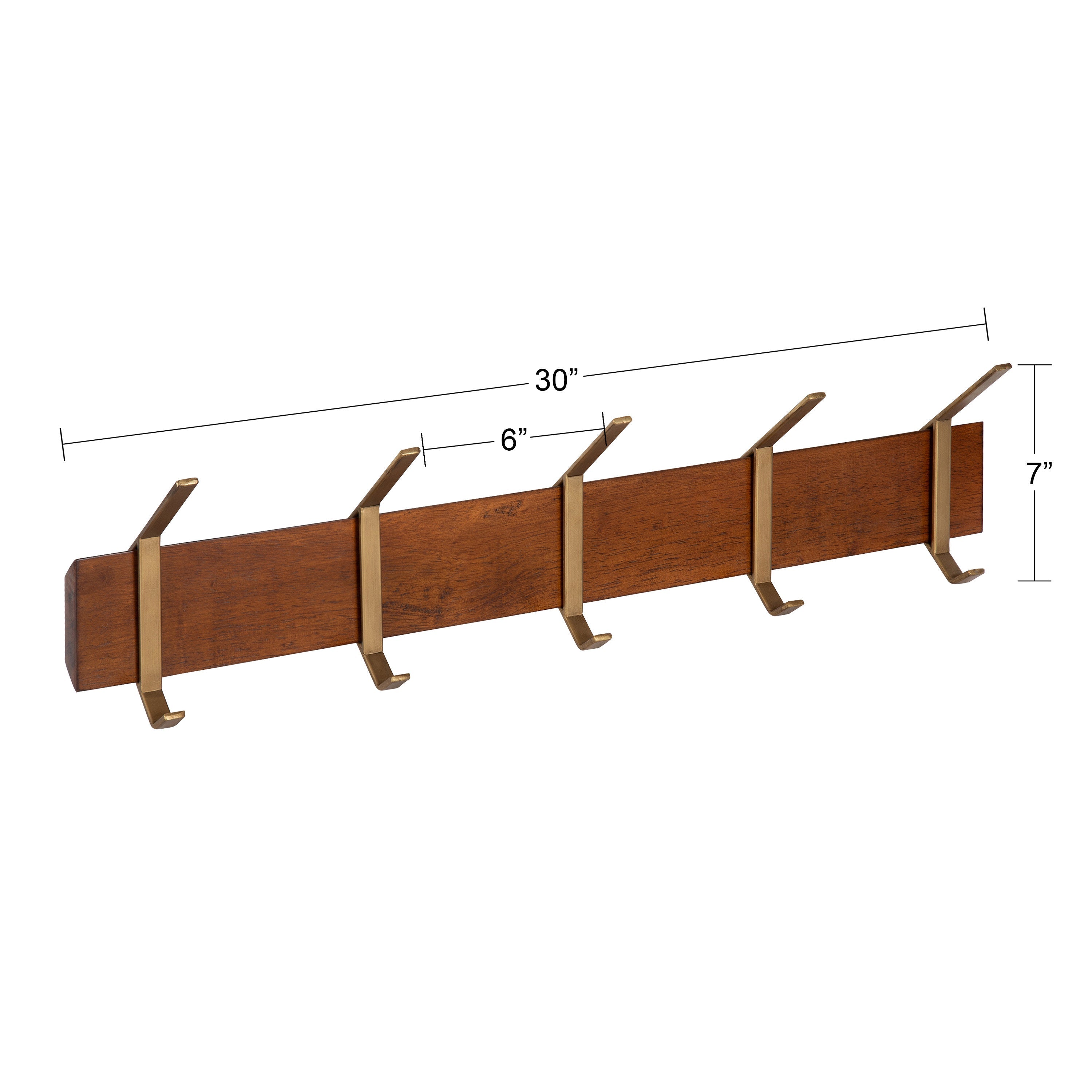 Rossmore Wood and Metal Hooks by kateandlaurel - product image 2 for Resin Society