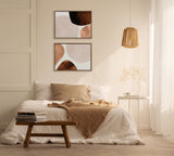 Sylvie Shapes I and II Framed Canvas Set by kateandlaurel - product image 5 for Resin Society