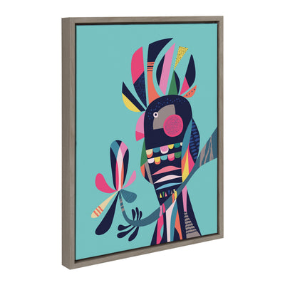 Sylvie Cockatoo Framed Canvas by kateandlaurel - product image 2 for Resin Society