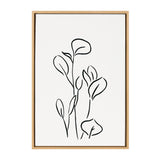 Sylvie Botanical Sketch Print No 3 Framed Canvas by The Creative Bunch