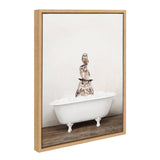 Sylvie Stacked Owls in Rustic Bath Framed Canvas by kateandlaurel - product image 19 for Resin Society