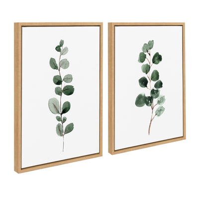 Sylvie Eucalyptus Framed Canvas Set by kateandlaurel - main product image for Resin Society