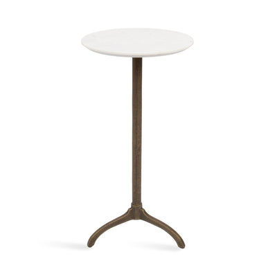 Henshall Marble and Metal Round Side Table