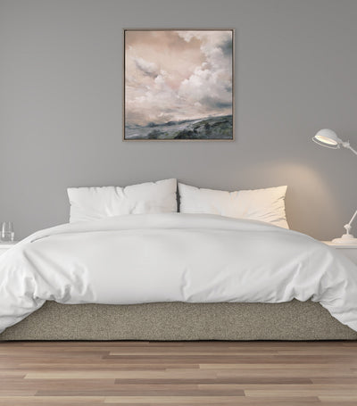 Sylvie When the North Wind Blows - Sepia Framed Canvas by Nel Whatmore