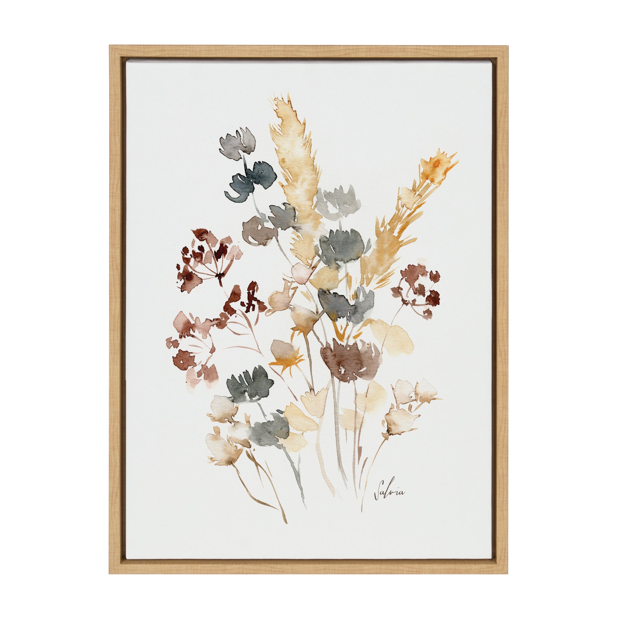 Sylvie Wild Salvia Framed Canvas by kateandlaurel - product image 10 for Resin Society
